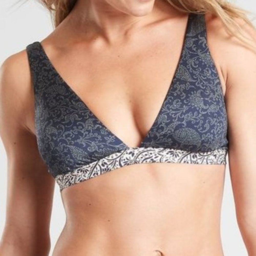Athleta Aqualuxe Batik Bikini Top - XL